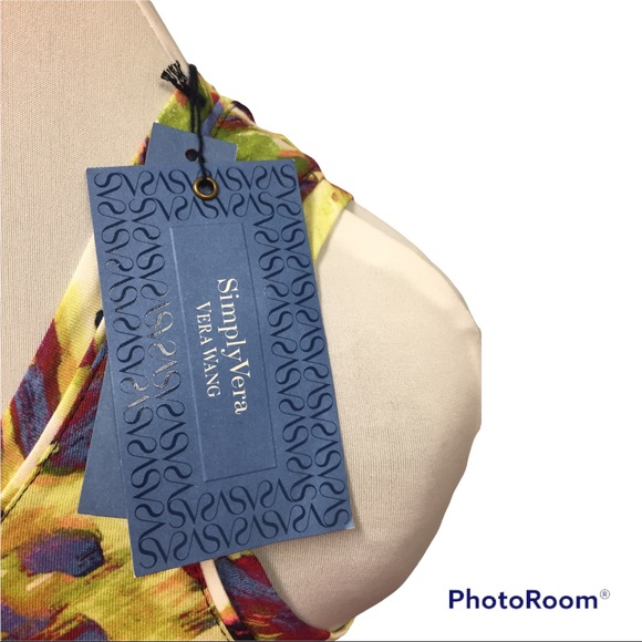 NWT SIMPLY VERA Vera WANG Colorful TANK TOP - Picture 6 of 12